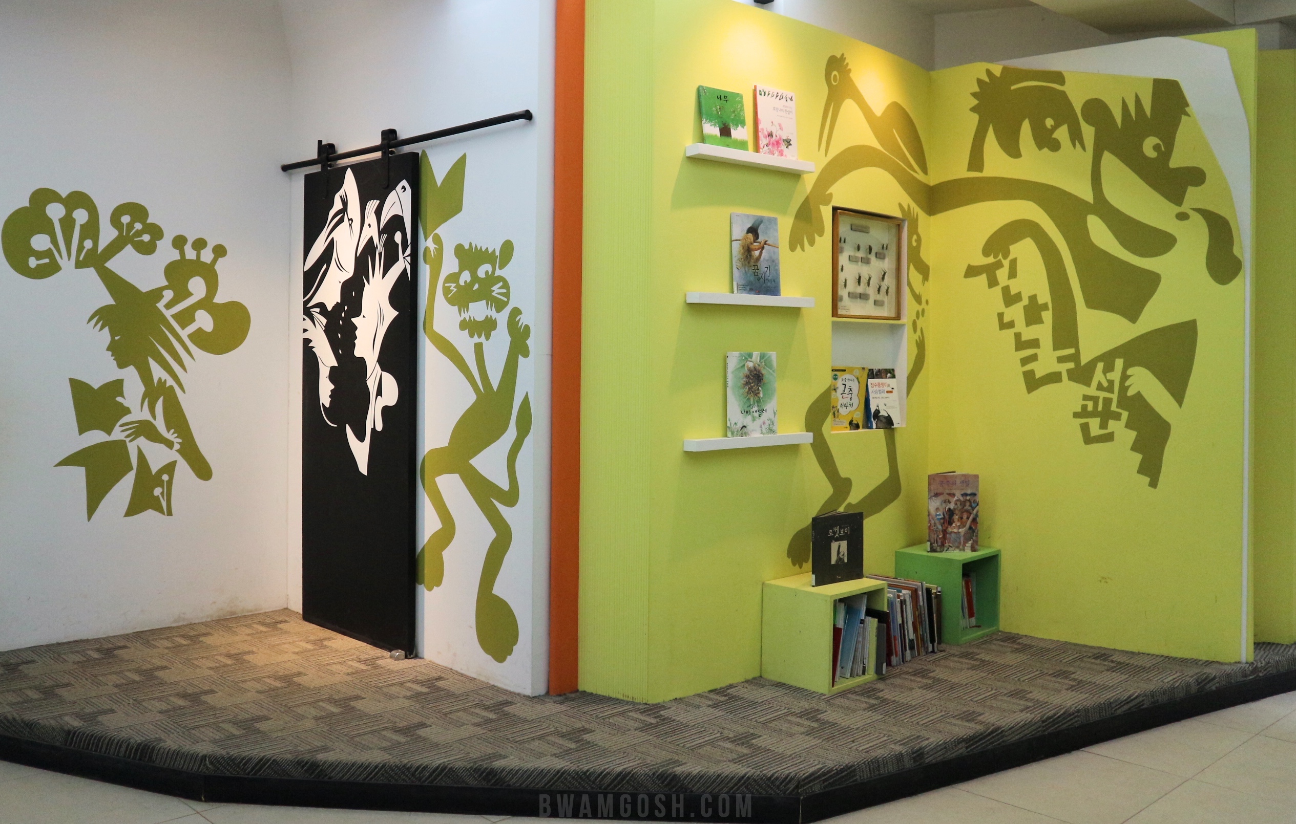 Picture Book Library wall painting